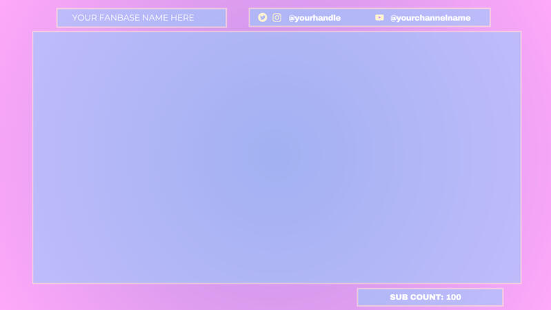 Pastel Twitch Stream Overlay