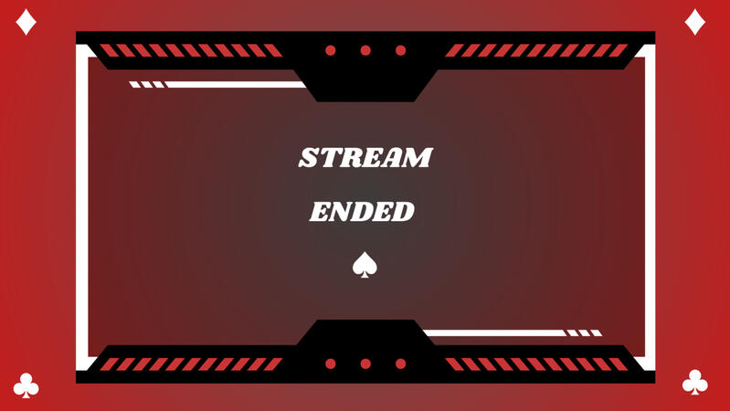Edgy Twitch End Stream Card