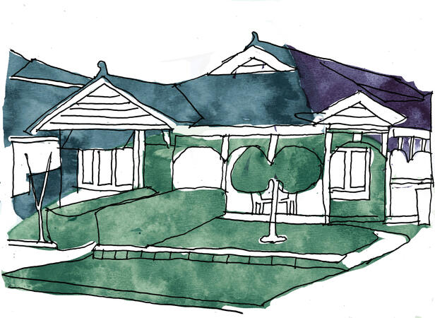 House Postcard Two House Postcard Two